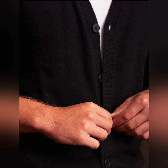 $240 Weatherproof Vintage Mens Cashmere Cardigan Sweater - Picture 5 of 10